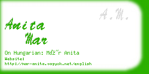 anita mar business card